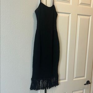 Black Fringe Dress
